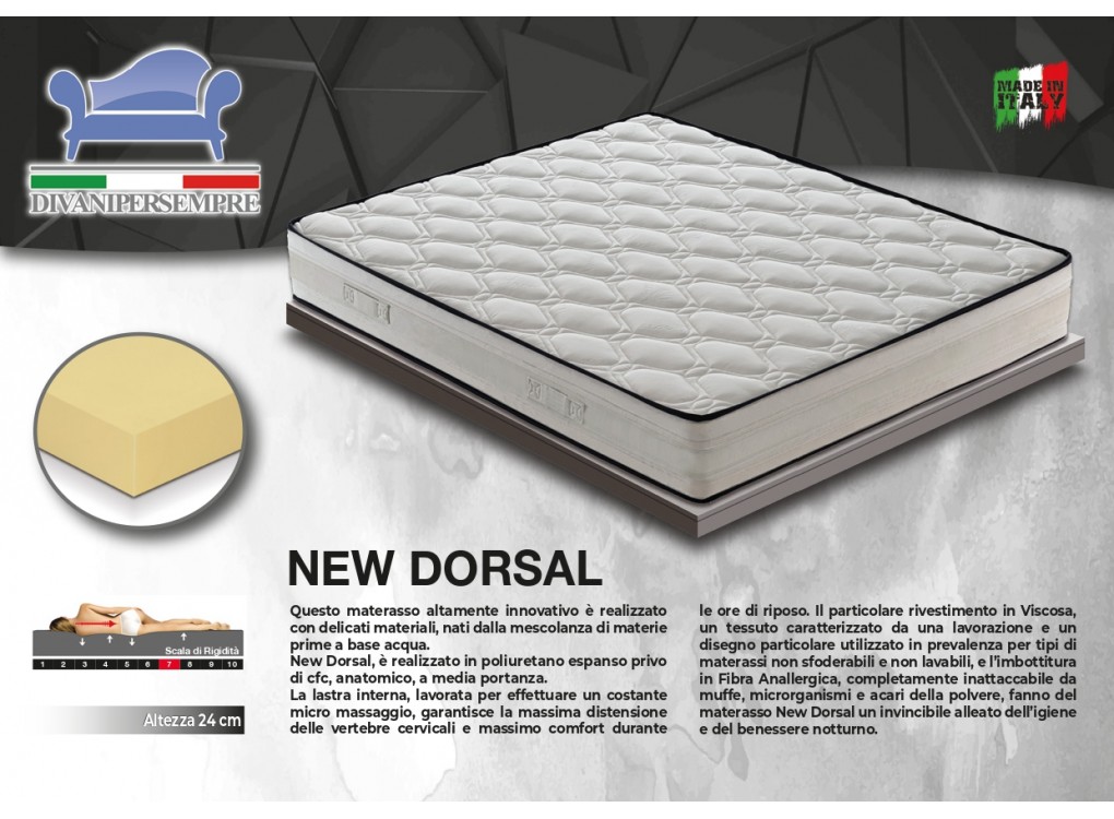 NEW DORSAL Piazza e mezza 120x190